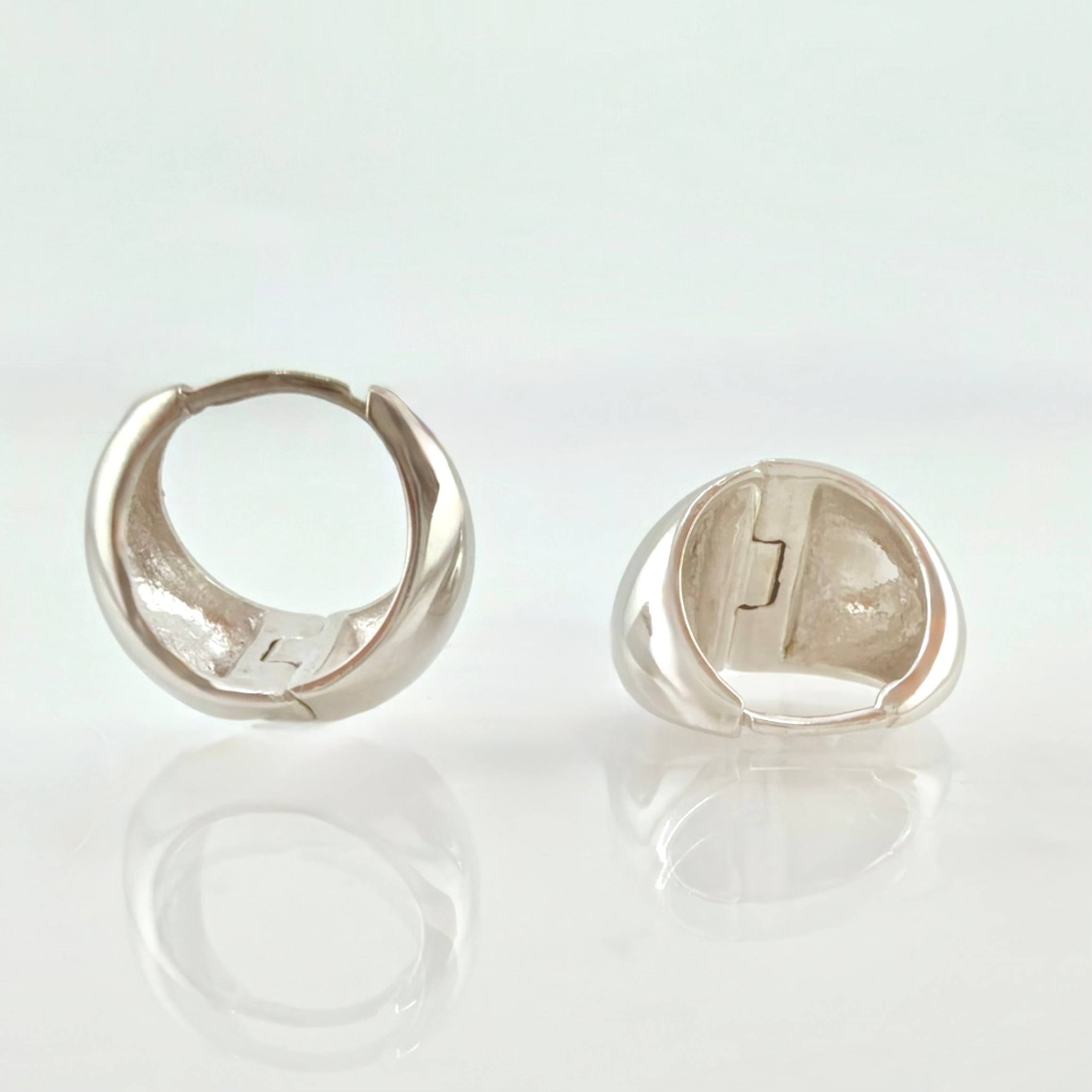 Candongas Dali 4.85gr / 1/2 in / Oro Blanco 18K ©