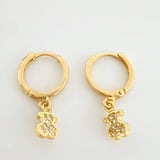 Candongas Oso TS Colgante 1.5gr / 3/4 in / Oro Amarillo 18K ©