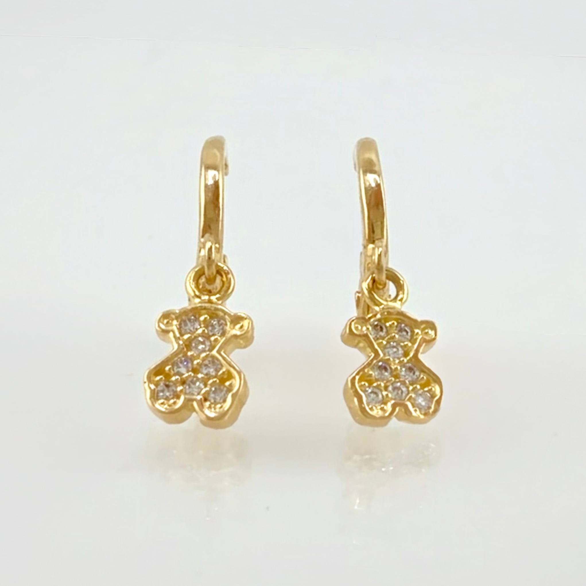 Candongas Oso TS Colgante 1.5gr / 3/4 in / Oro Amarillo 18K ©