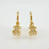 Candongas Oso TS Colgante 1.5gr / 3/4 in / Oro Amarillo 18K ©
