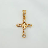 Clover Cross Pendant 1.1 g / 1 in Yellow Gold 18K
