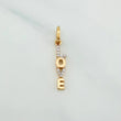 Pendant Love 0.75 g / 1 in Two Yellow White Gold 18K
