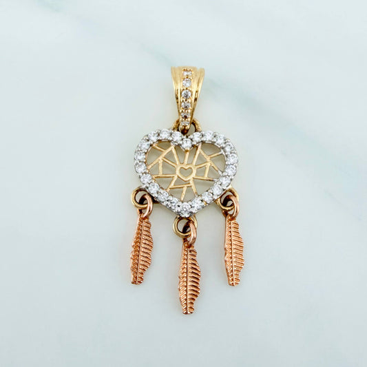 Dije Corazon Atrapasueños 1.55 g / 1 in Tres Oros 18K