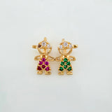 Dije Silueta Niños 0.9 g / 1/2 in Oro Amarillo 18K
