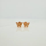 Butterfly Stud Earrings 0.7gr / 5.72mm Rose Gold 18K &