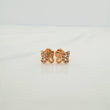 Topos Silueta Mariposa 0.9gr / 6.63mm Oro Rosa 18K &