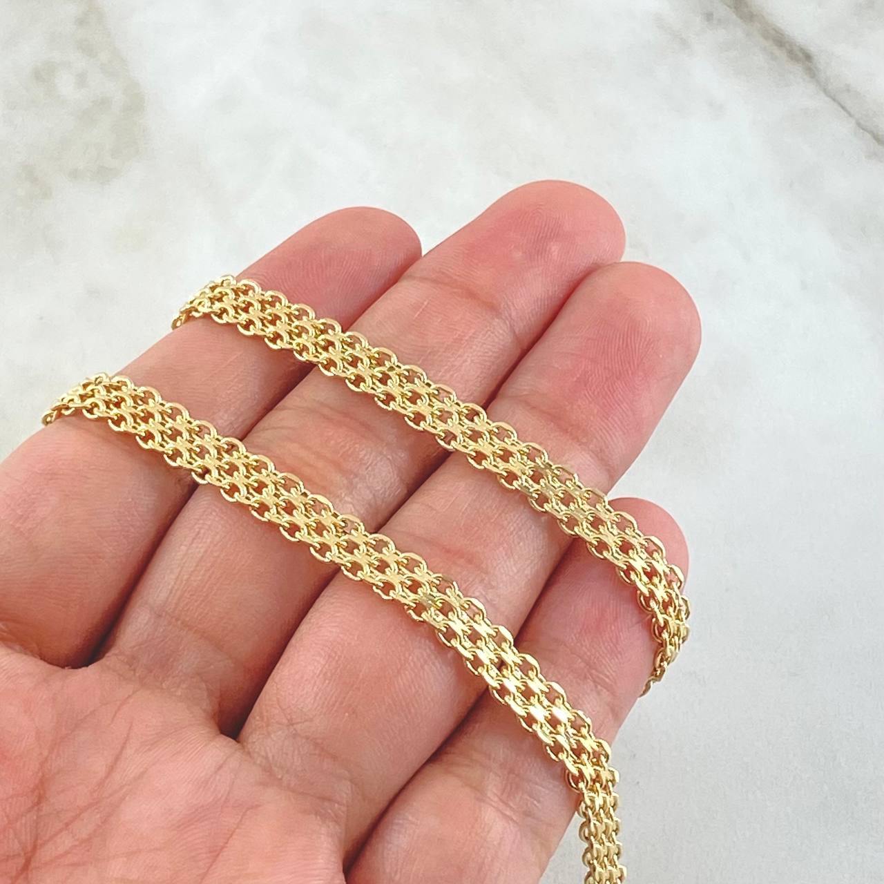 Bismark Chain 10.55gr / 19.7in / +1 18K Gold ©