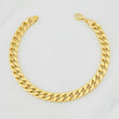Pulso Cubano 5.6g / 8 1/4 in / 7.3mm Oro Amarillo 18K
