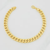 Pulso Cubano 4.9g / 8 1/4 in / 6.5mm Oro Amarillo 18K