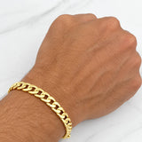 Cuban Links Bracelet 6.3g / 8 1/4 in / 6.8mm Yellow Gold 18K
