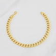 Cuban Links Bracelet 4.9g / 8 1/4 in / 6.8mm Yellow Gold 18K