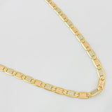 Cadena Escalera Plana 21.15g / 24 in / 4.1mm Tres Oros 18K