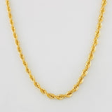 Rope Chain 2.7g / 20 in / 2.1mm Yellow Gold 18K