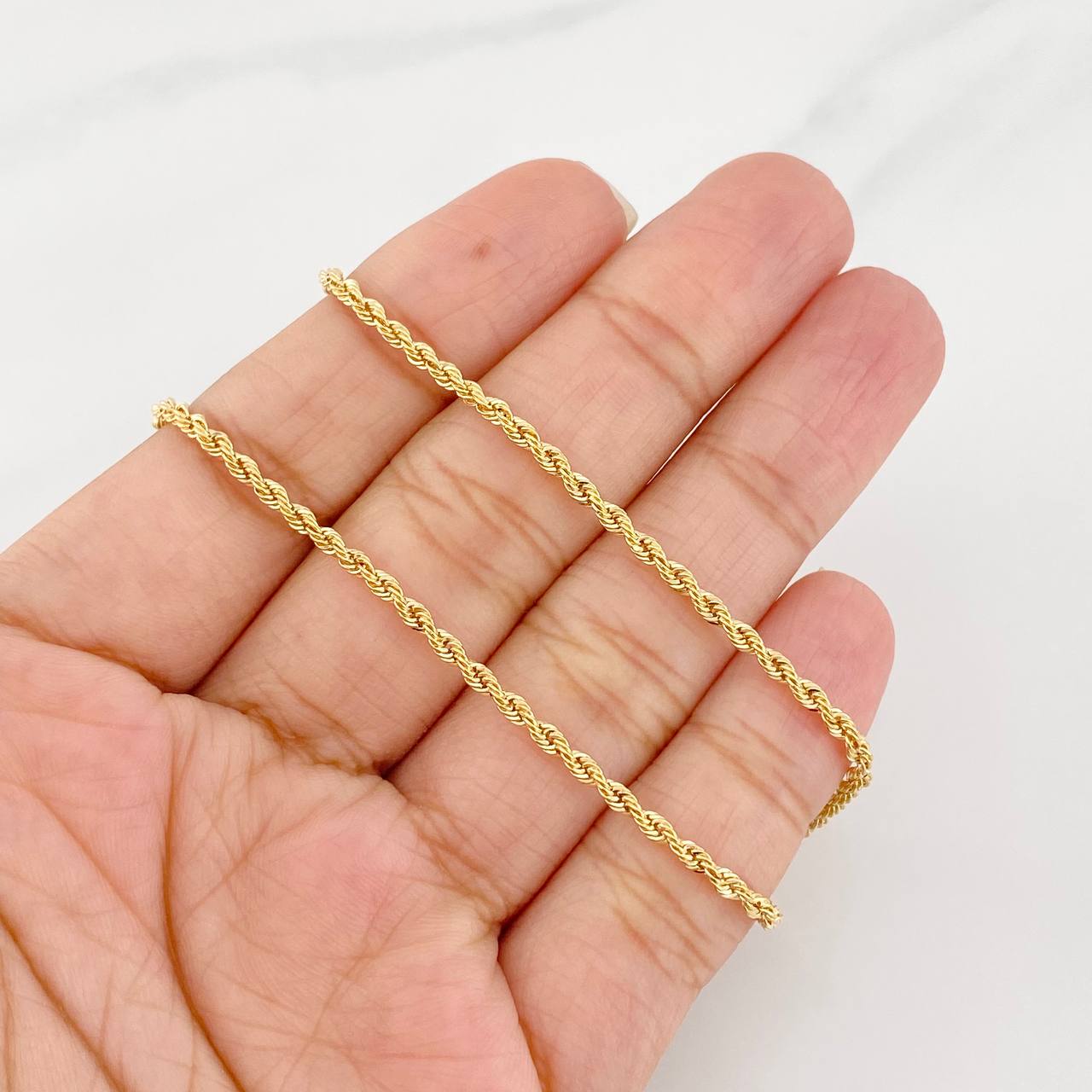 Rope Chain 2.7g / 20 in / 2.1mm Yellow Gold 18K