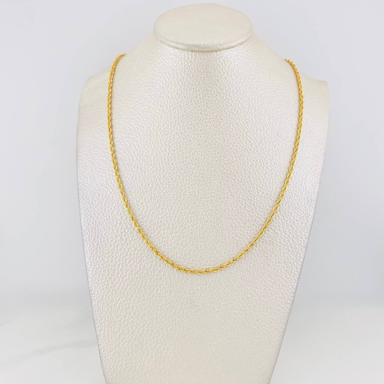 Rope Chain 2.7g / 20 in / 2.1mm Yellow Gold 18K