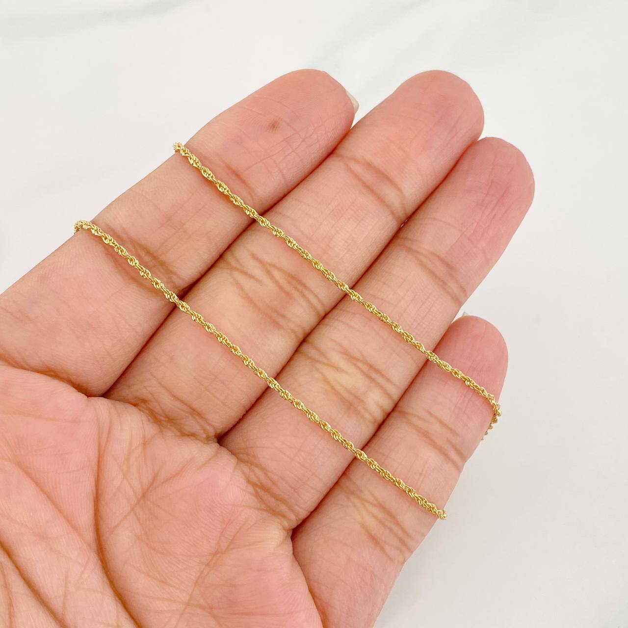 Cadena Lazo 0.95g / 20 in / 1.1mm Oro Amarillo 18K