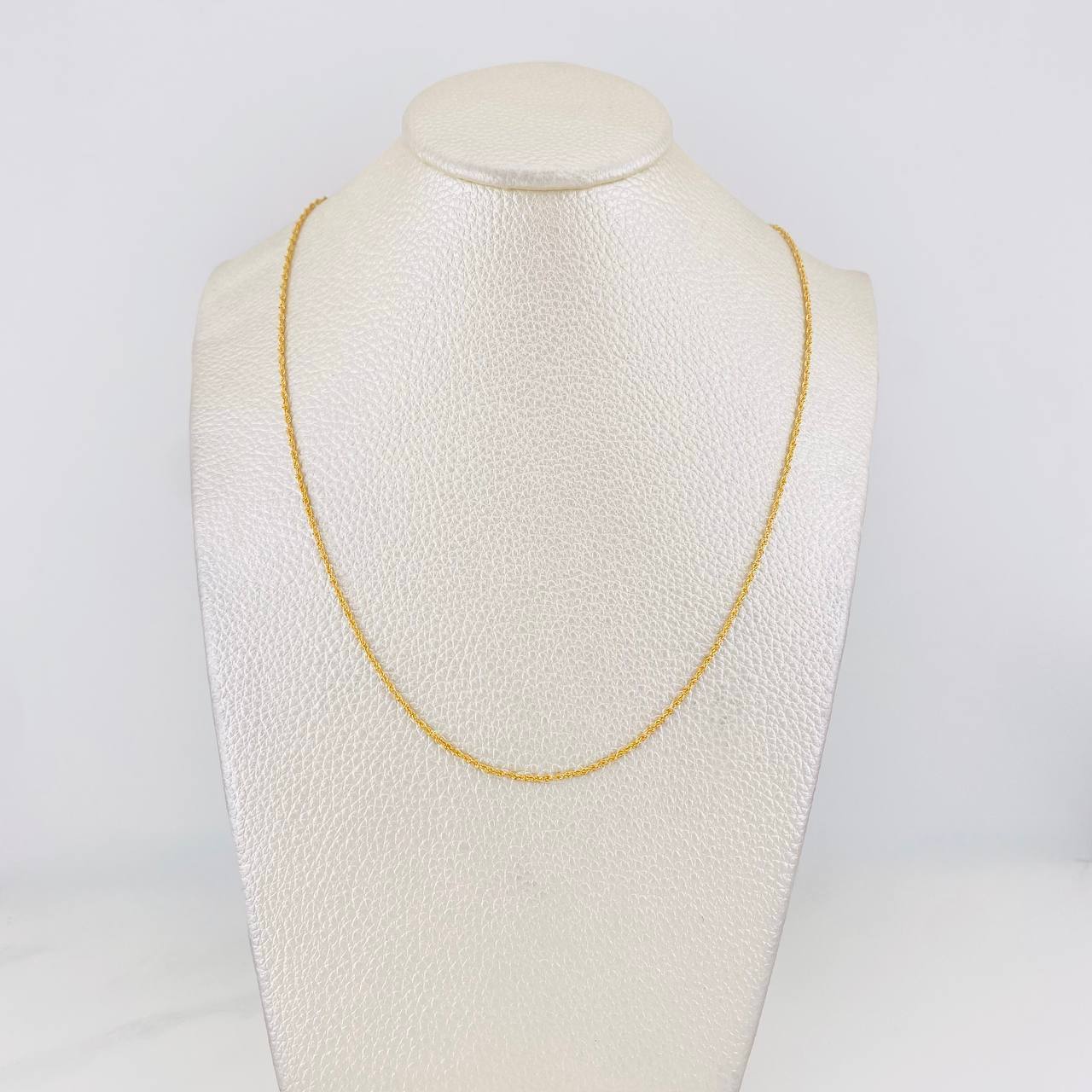 Cadena Lazo 0.95g / 20 in / 1.1mm Oro Amarillo 18K