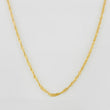 Cadena Singapur 1.1g / 18 in / 0.5mm Oro Amarillo 18K
