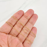 Cadena Singapur 1.1g / 18 in / 0.5mm Oro Amarillo 18K