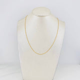 Cadena Singapur 1.1g / 18 in / 0.5mm Oro Amarillo 18K