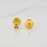 Stud Earrings Bear Ts 0.55g / in / 4mm Yellow Gold 18K