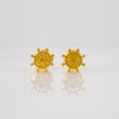 Stud Earrings Helm 0.75g / in / 6.3mm Yellow Gold 18K