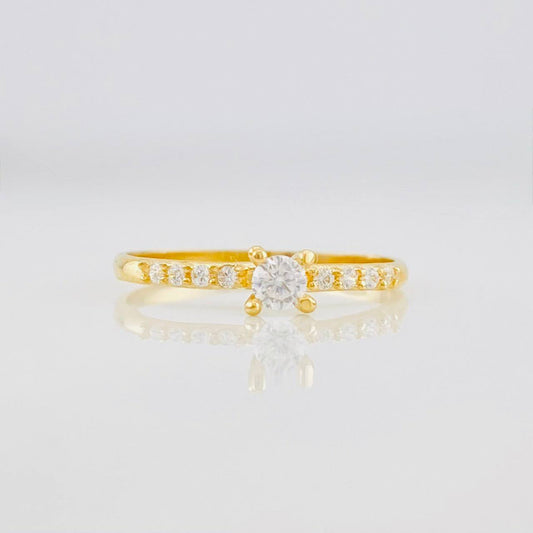 Anillo Solitario Churumbela 1.2g / T6 1/2 Oro Amarillo 18K