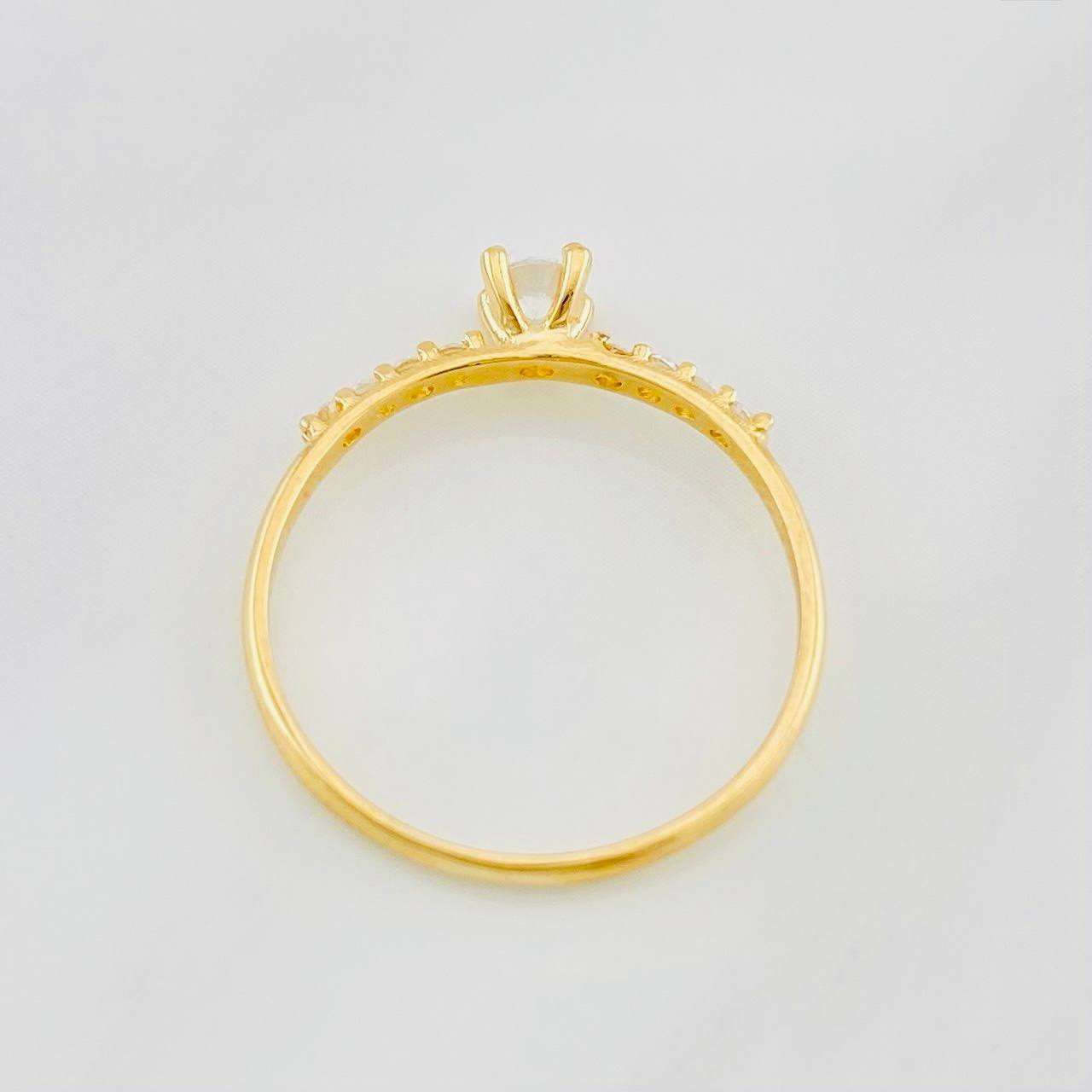 Anillo Solitario Churumbela 1.1g / T5 1/2 Oro Amarillo 18K