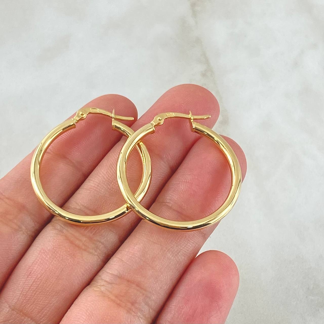 Candongas Jass 2.5gr / 3cm / Lisas Oro Amarillo 18K