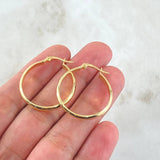 Hoop Earrings Nati 1.85gr / 3cm / Yellow Gold 18K