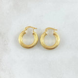 Candongas Lore 1.45gr / 1.7cm / Entorchadas Oro Amarillo 18K