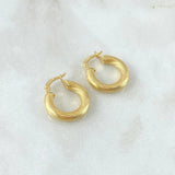 Candongas Lore 2.1gr / 1.7cm / Entorchadas Oro Amarillo 18K