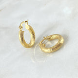 Candongas Lore 1.45gr / 1.7cm / Entorchadas Oro Amarillo 18K