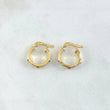Candongas Tornillo 1.4gr / 1.3cm / Punteadas Oro Amarillo 18K