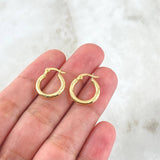 Candongas Jass 1.85gr / 1.7cm / Lisas Oro Amarillo 18K