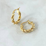 Candongas Lizza 2gr / 2cm / Entorchadas Oro Amarillo 18K