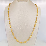 Cadena Rustica Tribal 10.95g / 24 in / 3.4mm Oro Amarillo 18K