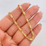 Cadena Rustica Tribal 10.95g / 24 in / 3.4mm Oro Amarillo 18K