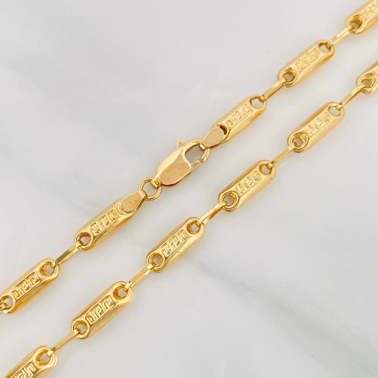 Cadena Rustica Tribal 10.95g / 24 in / 3.4mm Oro Amarillo 18K