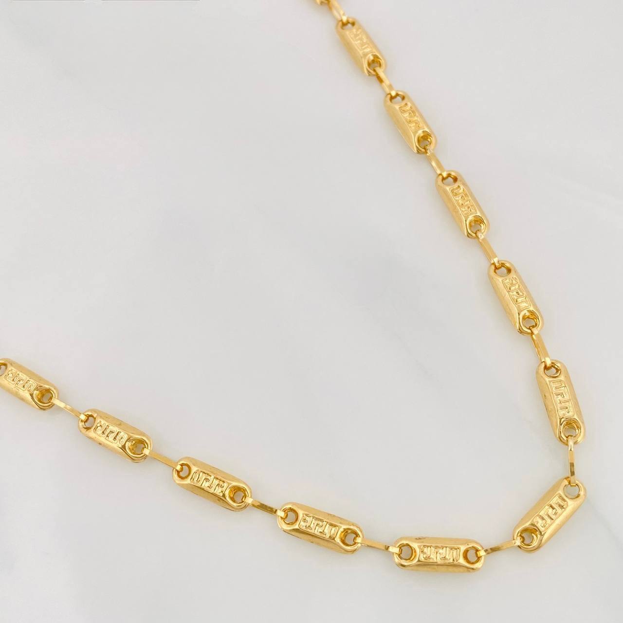 Cadena Rustica Tribal 10.95g / 24 in / 3.4mm Oro Amarillo 18K