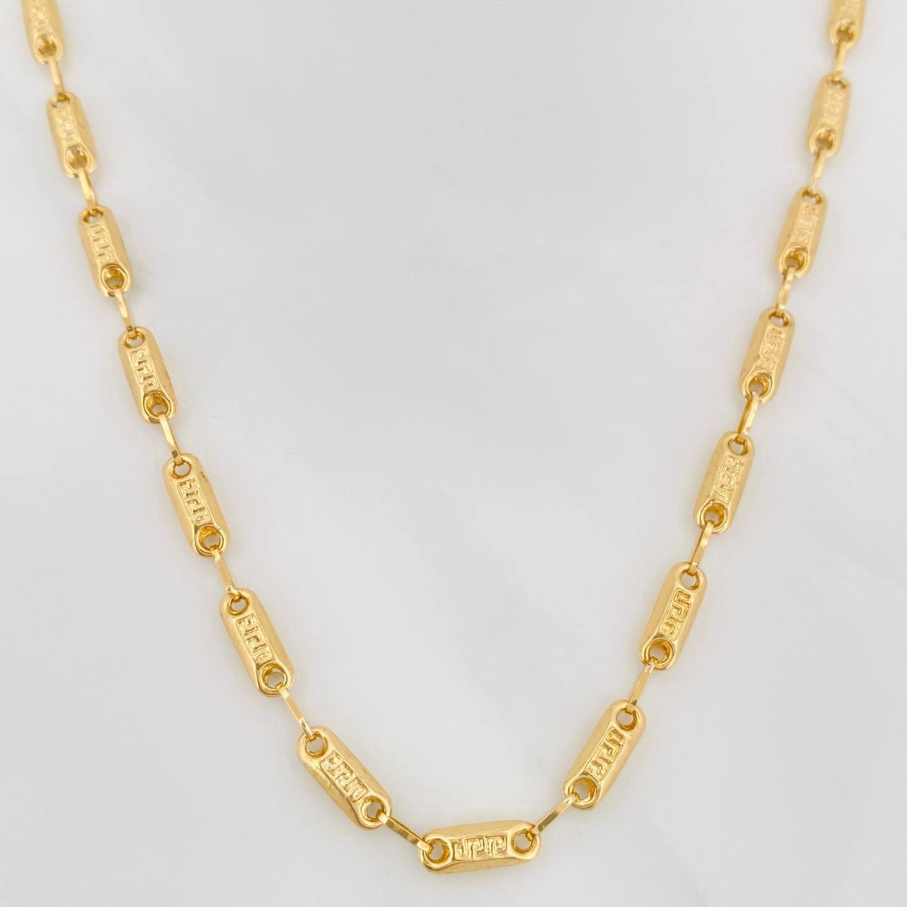 Cadena Rustica Tribal 10.95g / 24 in / 3.4mm Oro Amarillo 18K