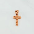 Pendant Cross 1 g / 3/4 in 18K Rose Gold