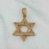 Pendant Star of David 8.6 g / 2 in Yellow Gold 18K