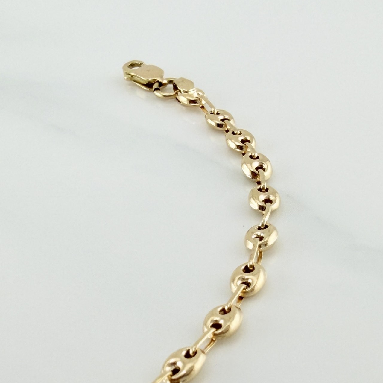 18K Yellow Gold Anklet Gc 2.65 g / 9 1/2 in / 3.15 mm