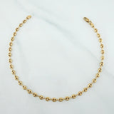18K Yellow Gold Anklet Gc 2.65 g / 9 1/2 in / 3.15 mm
