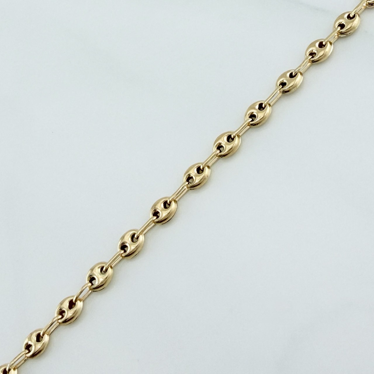 18K Yellow Gold Anklet Gc 2.65 g / 9 1/2 in / 3.15 mm