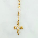 Rosario Virgen Maria 9.55 g / 22 3/4 in / 3 mm Oro Amarillo 18K