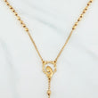 Rosario Virgen Maria 9.55 g / 22 3/4 in / 3 mm Oro Amarillo 18K