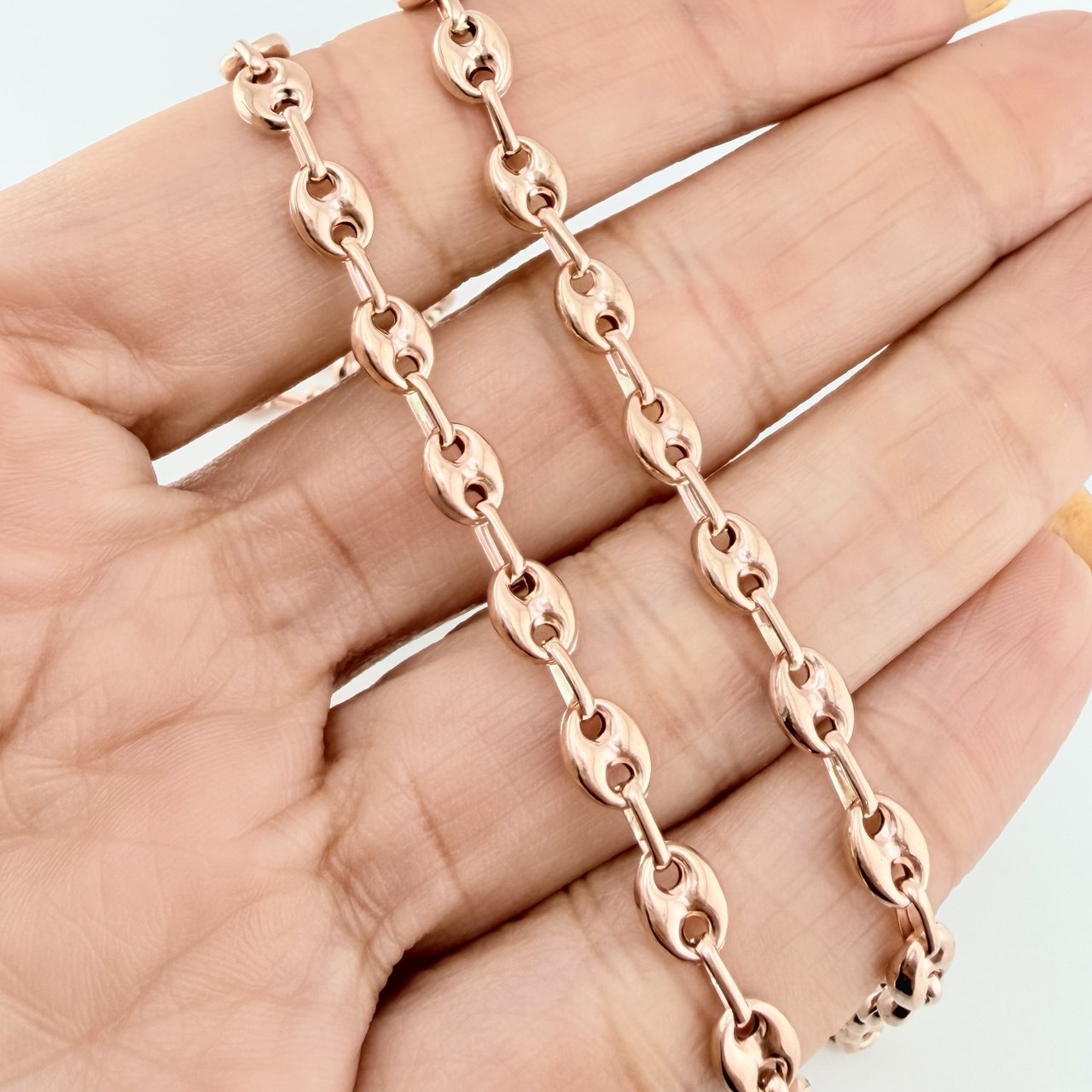 Cadena Gc 10 g / 22 in / 5 mm Oro Rosa 18K