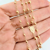 Rosario Virgen Milagrosa 6.65 g / 20 in / 4mm-3 mm Oro Amarillo 18K